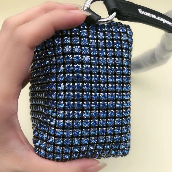 Alexander Wang logo on the straps blue crystal bag shoulder bag main image 8